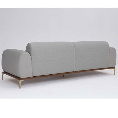 Sofá 3 Lugares Tóquio D07 230cm Linho Cinza Granizo - D'rossi