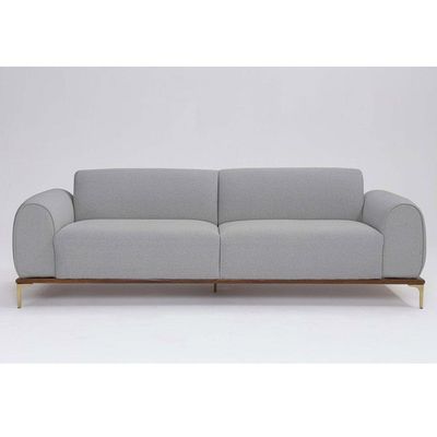 Sofá 3 Lugares Tóquio D07 230cm Linho Cinza Granizo - D'rossi