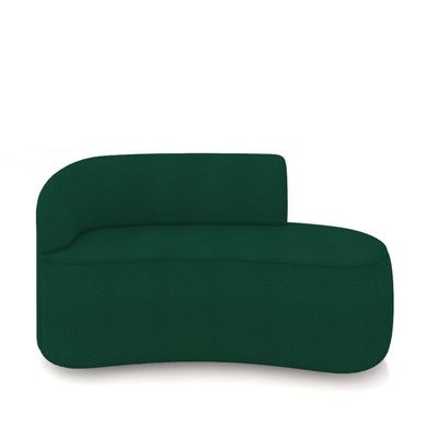 Sofá 2 Lugares Orgânico 140 Cm Morgan Bouclê Verde D03 - D'rossi