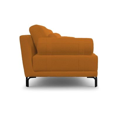 Sofá 2 Lugares Living 194cm Pé Ferro Romeu Bouclê K01 - D'rossi Caramelo