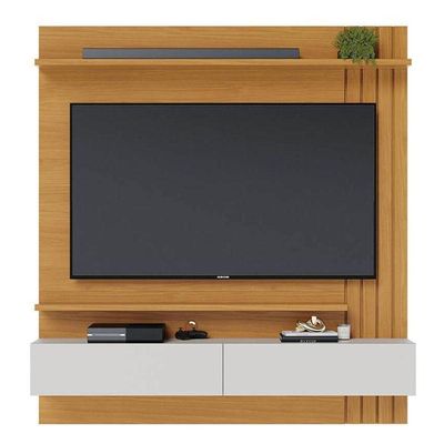 Painel Para Tv Home Suspenso Juriti 1.5 Naturale Off White Matte – Colibri