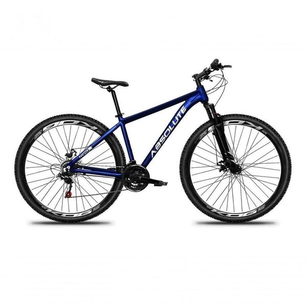 Bicicleta Aro 29 Absolute Nero 5 Alumínio Freio A Disco 21v Garfo Suspensão Mountain Bike Azul 21