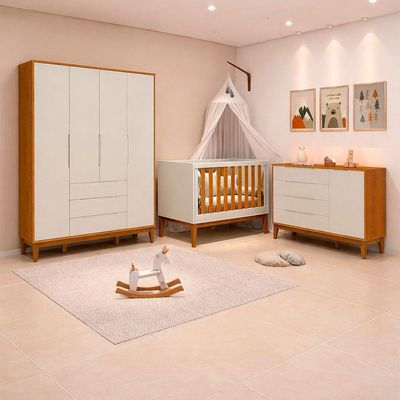 Jogo De Quarto Classic Elfe Sapateira Areia Fosco Com Savana - Moveisaqui