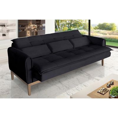 Sofá Cama Rivieira 2.00m - Preto