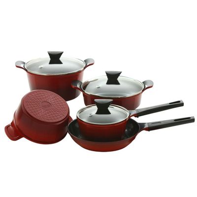 Conjunto De Panelas Com Revestimento Cerâmico - Venn - Neoflam - Cor Vermelha - 5 Peças Vermelho