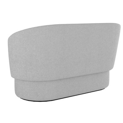 Sofá Namoradeira Lugares Orgânico Bouclê Luxo Balaqui Boucle Cinza