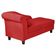 Recamier Diva França 1,40m Suede Vermelho - Inova Decor