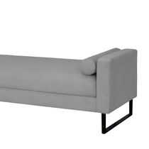 Recamier Berlim Base Metal 1,20m Linho Cinza - Inova Decorações