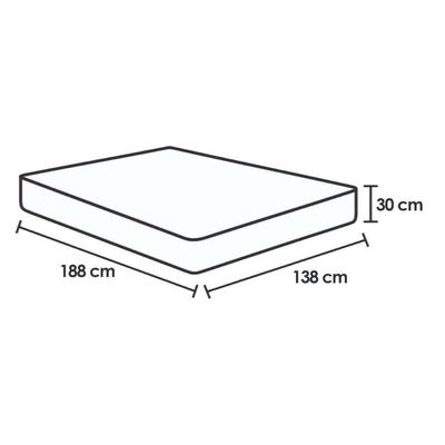 Colchão Casal Molas Masterpocket Ensacadas Personalle Blue Euro Pillow (138x188x30) - Plumatex