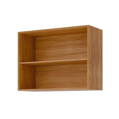 Armário Aéreo Cozinha Modulado áurea C/ 2 Portas 80cm Cinamomo/platina - Mgm
