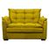 Sofá Confortável 1,40 Pequeno Compacto Small Amarelo