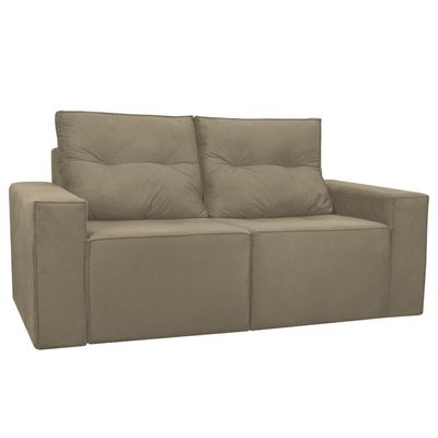 Sofá Retrátil 2 Lugares 1,80 Confortável Polo Cappuccino
