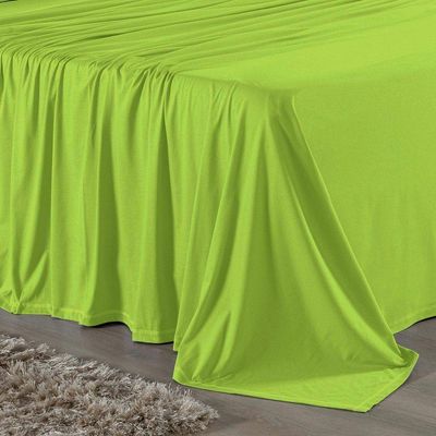 Lençol De Cima Casal Nobre 1 Peça 2,40m X 2,20m Malha 100% Algodão - Pistache