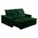 Sofa Retratil Reclinavel 2 Lugares 1,90m Atlantis Veludo Verde Folha Lansofbr