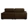 Sofa Retratil Reclinavel 2 Lugares 2,70m Crystal Veludo Marrom Lansofbr