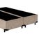 Cama Box Casal Bipartido Suede Mega Cama Bege 138x188x42cm
