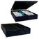 Cama Box Baú Casal Bipartido Suede Mega Cama Preto 138x188x45cm