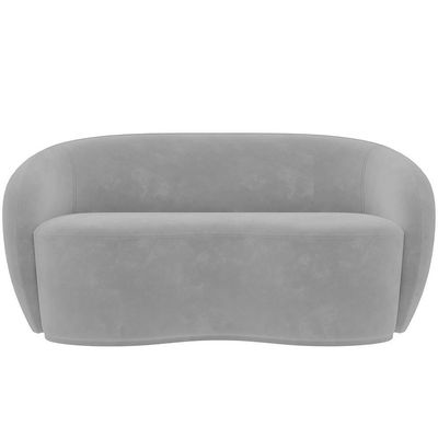 Sofá 3 Lugares 160cm Sala De Estar Living Oscar K01 Veludo Cinza