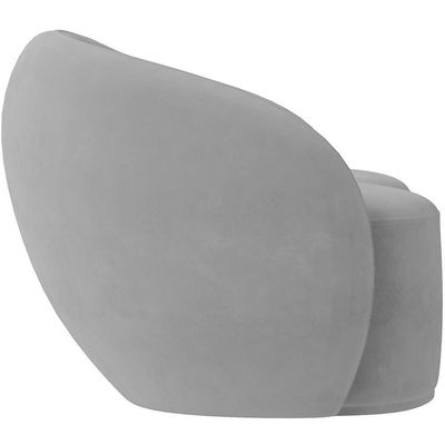 Sofá 3 Lugares 160cm Sala De Estar Living Oscar K01 Veludo Cinza