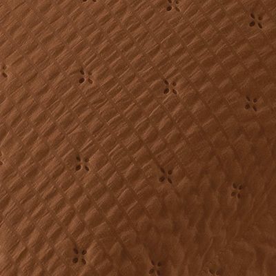 Kit Cobre Leito Colcha Anabela King Dupla Face Texturizado Percal 300 Fios 3 Peças - Castor