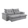 Sofá 4 Lugares Retrátil 250cm Pillow Top Reclinável Cinza