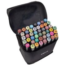 Conjunto Canetinhas Marcador Permanente Ponta Dupla 48 Cores