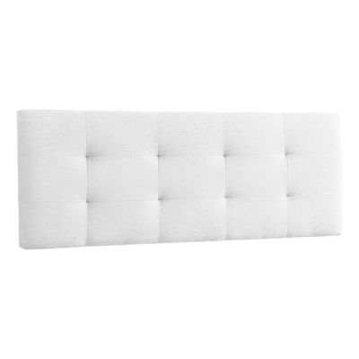 Canto Alemão Recamier Bau + Painel Madri 140cm Suede Branco - Inova Decor