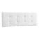 Canto Alemão Recamier Bau + Painel Madri 140cm Suede Branco - Inova Decor