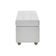 Canto Alemão Recamier Bau + Painel Madri 140cm Suede Branco - Inova Decor