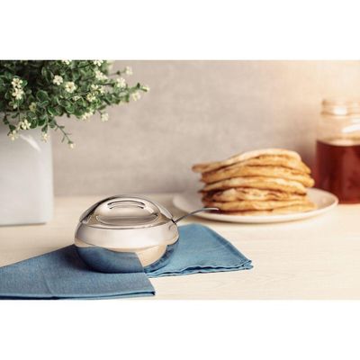 Açucareiro com Colher em Aço Inox Acabamento em Brilho Ideal para Uso Diário Inox Tramontina