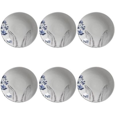 Conjunto De Pratos Fundos 06 Peças Páscoa Coup Toile Porto Brasil