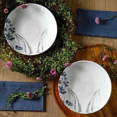 Conjunto De Pratos Fundos 06 Peças Páscoa Coup Toile Porto Brasil
