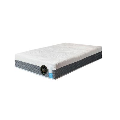 Colchão Natural Gel Articulado Cinza 20cm Opcionais Sem Opcionais Medida Queen 160x200cm