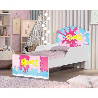 Mini Cama Slime Menina Com Colchão