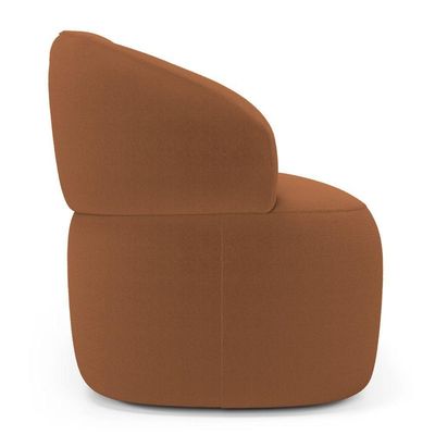 Sofá Orgânico 03 Lugares Living Glee 170cm Bouclê Terracota - Desk Design