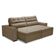 Sofa Retratil Reclinavel 2 Lugares 2,00 Vitória Veludo Capuccino Lansofbr