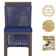 Mesa Bistro E 4 Banquetas Roma Marrom, Corda Náutica 10 Azul
