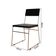 Kit 4 Cadeiras De Jantar Málaga Corino Base Cobre Para Mesa Sala Cozinha Conforto - Cobre-preto