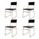 Kit 4 Cadeiras De Jantar Málaga Corino Base Cobre Para Mesa Sala Cozinha Conforto - Cobre-preto