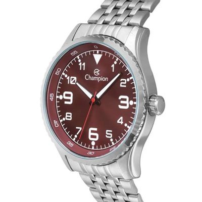 Relógio Champion Masculino Ref: Ch30377v Casual Prateado