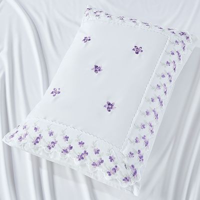 Jogo de Cama Lençol King Bordado Maximo 4 Peças - Branco B  - 100% Poliéster