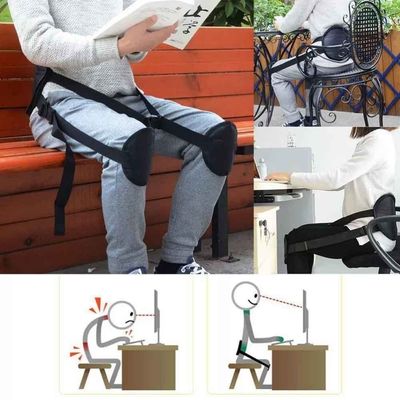 Corretor Postural Ergonômico Protetor de Coluna Ajustável para Cadeira Cinta Regulável Perna Home Office Escritório