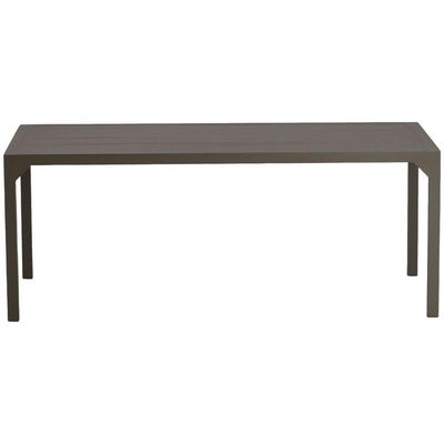 Mesa Retangular Haiti 160cm Com Tampo Ripado Trama Fendi