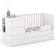 Berço Americano Multifuncional Formare Branco Acetinado - Matic E Guarda Roupa Casal Americano 6 Portas Branco Hp - Henn