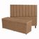 Kit De Quarto Roma Cabeceira De Cama Box E Calçadeira Baú Casal King 195 Cm Suede Capuccino Do Lar Móveis E Decoração