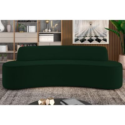 Sofá 4 Lugares Para Sala De Estar Living 260cm Koane D06 Veludo Esmeralda - Mpozenato