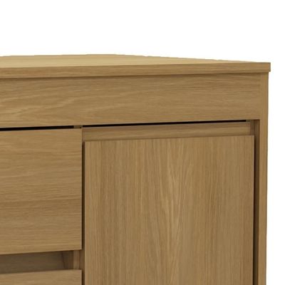 Cômoda Quarto 93cm 4 Gavetas 1 Porta Samira Freijó L01 - Mpozenato