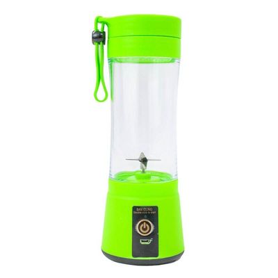 Juice Cup Mini Liquidificador Portátil Usb 380ml Elétrico Azul – Bateria Recarregável E Design Compacto Verde