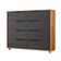 Comoda Doble 8 Gavetas Quarto Freijo Com Titanium Vistas Flex - Albatroz