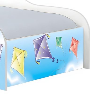 Cama Carro Fun Adesivada Pipa Solteiro